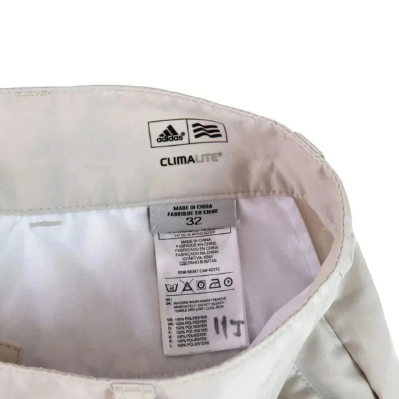 Adidas ClimaCool Stretch Golf Shorts Mens Size 32 Beige - Excellent Condition! - Picture 4 of 9